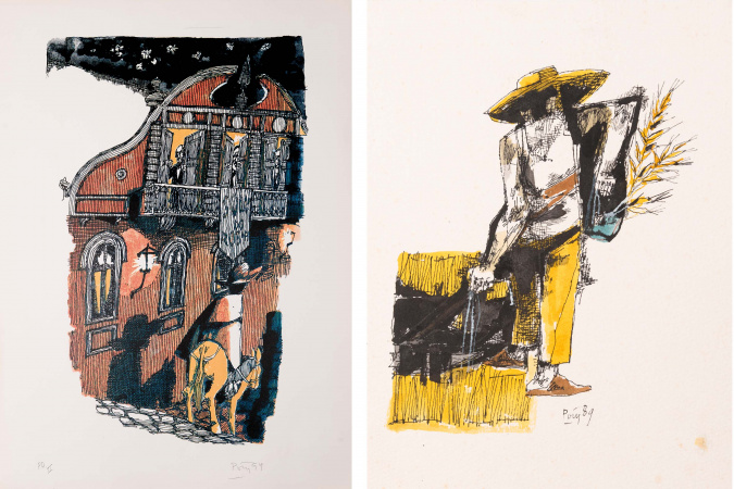 MON faz exposição de obras de Poty Lazzarotto na Assembleia Legislativa do Paraná