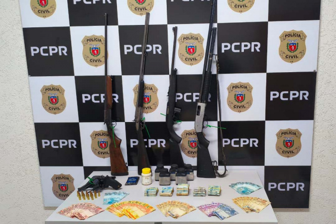 PCPR e PMPR prendem 9 pessoas em operação contra o tráfico em 4 cidades na RMC
