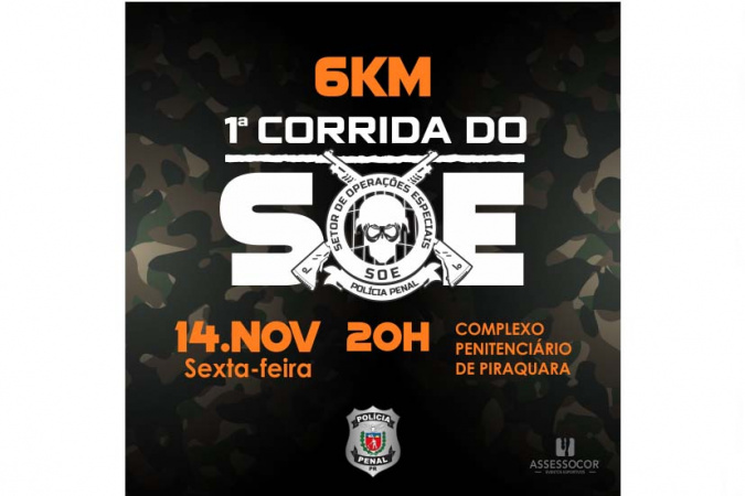 Setor de Operações Especiais da Polícia Penal do Paraná promove sua primeira corrida